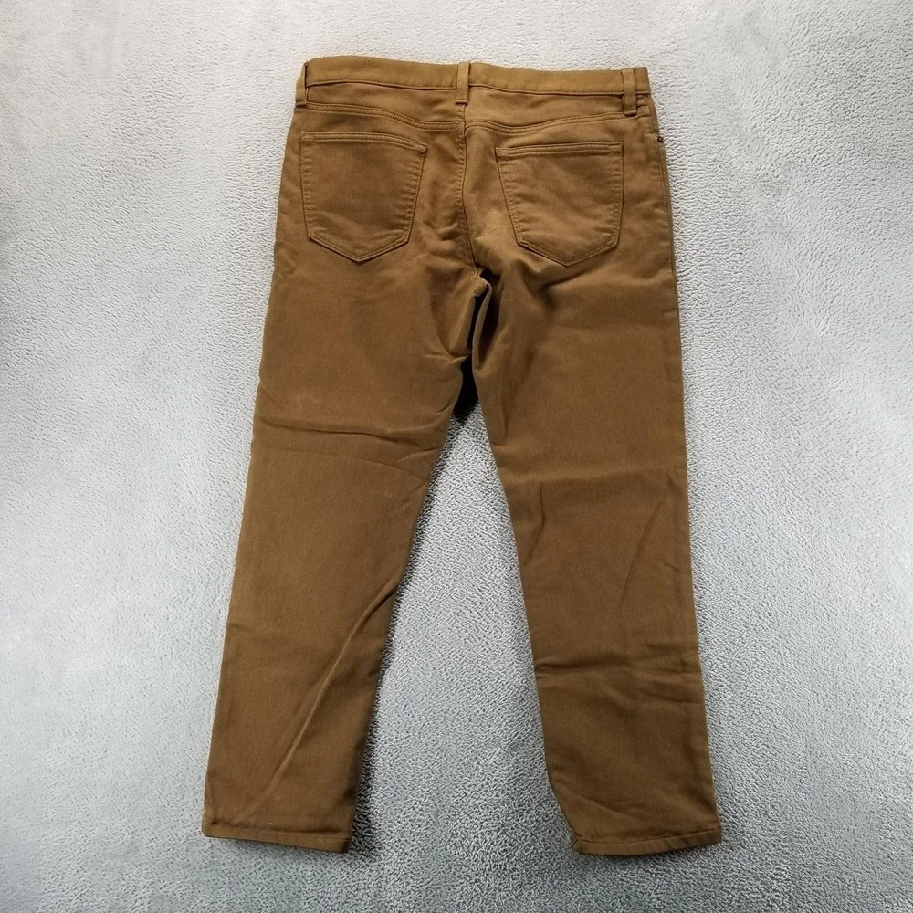 Banana Republic Traveler Jeans Mens 33x30 Brown Slim Tapered Stretch‎ Comfort